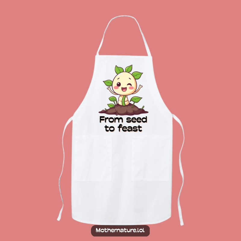 Funny Gardener Apron: Hilarious Seed Sprouting for Kitchen Fun