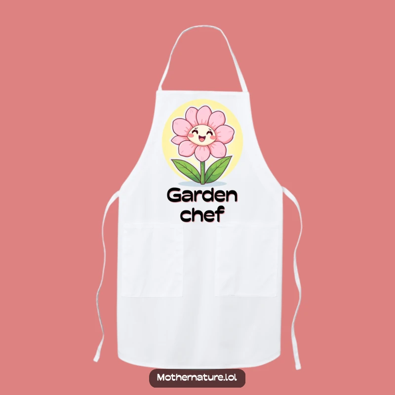 Funny Flower Sunshine Apron: Cheerful Gardener Style for a Hilarious Gift