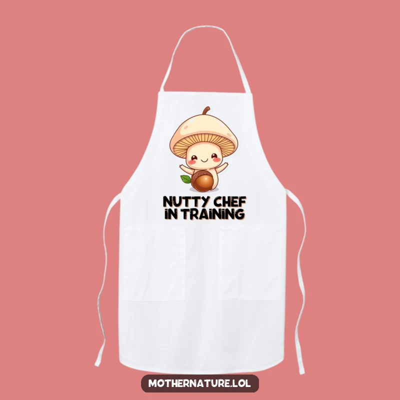 Funny Mushroom Acorn Apron: Cook with Woodland Cheer, Kitchen Gift