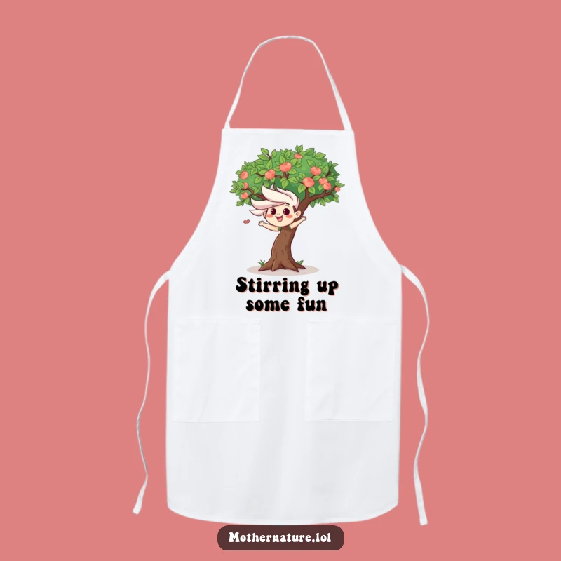Funny Wind Tree Apron - Playful Kitchen Gift for Fun Cooks