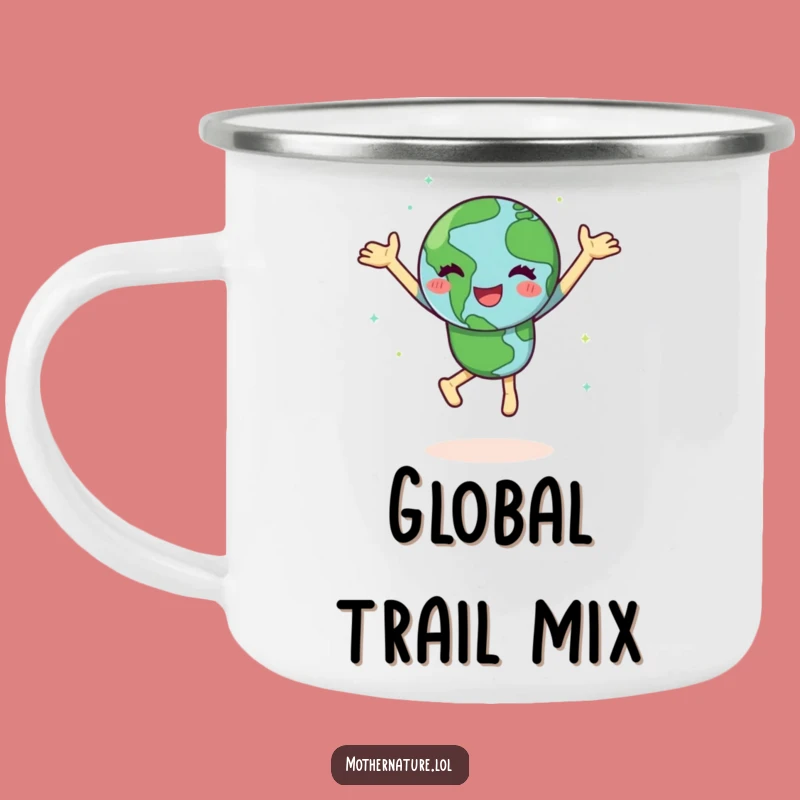 Funny Dancing Earth Camping Mug: Joyful Sips of Our Spinning Planet