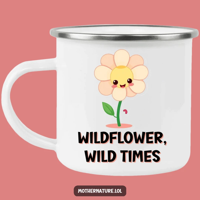 Funny Flower Dancing Camping Mug - Outdoor Character Cup