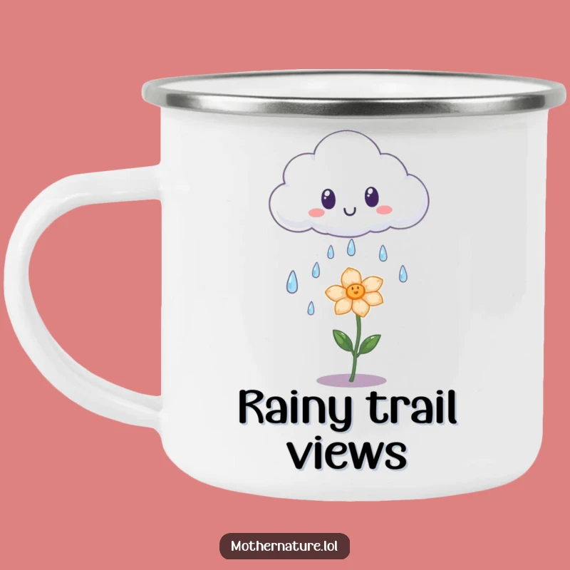 Funny Surprised Cloud Camping Mug - Cozy Comfort for Outdoor Smiles