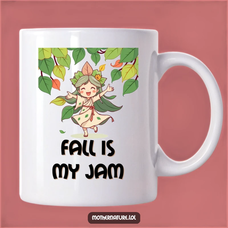 Funny Mother Nature Dancing Mug: Joyful Earth Goddess Gift for Nature Lovers