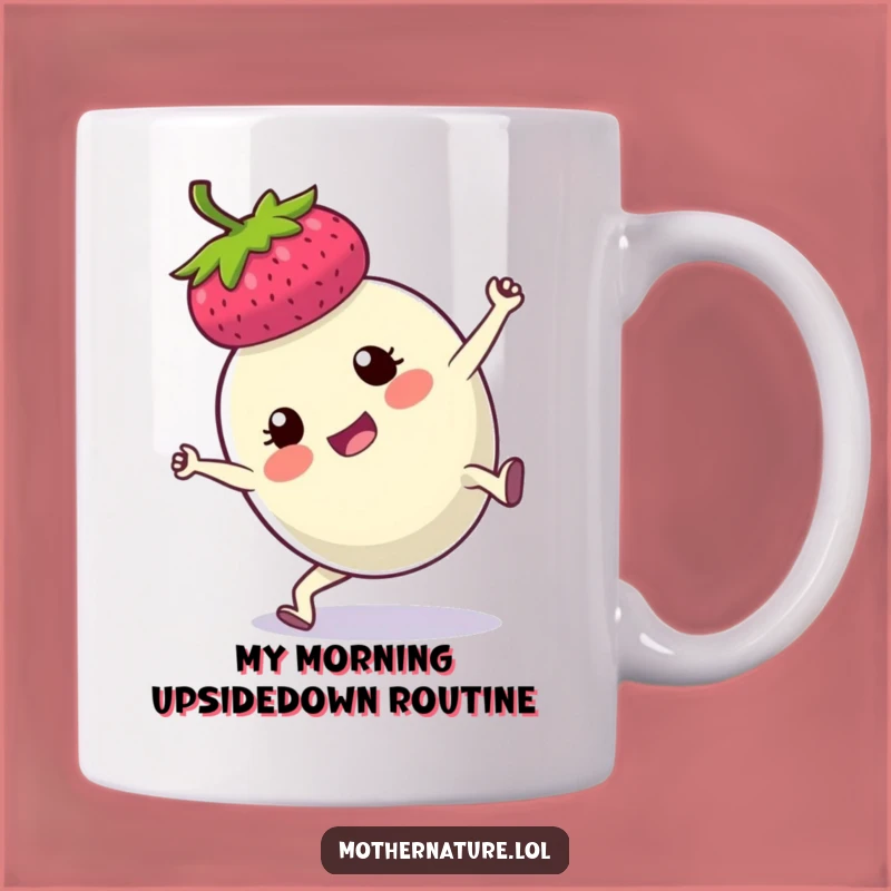 Funny Plump Berry Cartwheel Mug: A Hilarious Determined Berry Gift for Coffee Lovers