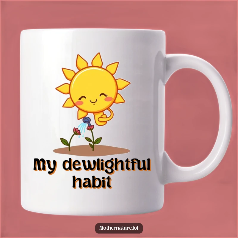 Funny Sun Watering Flower Mug: A Hilarious Gift for Plant Lovers and Sunny Personalities!