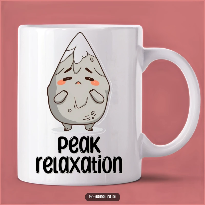 Funny Mountain Shrug Mug: Comical Character Reaction, a Perfect Funny Gift