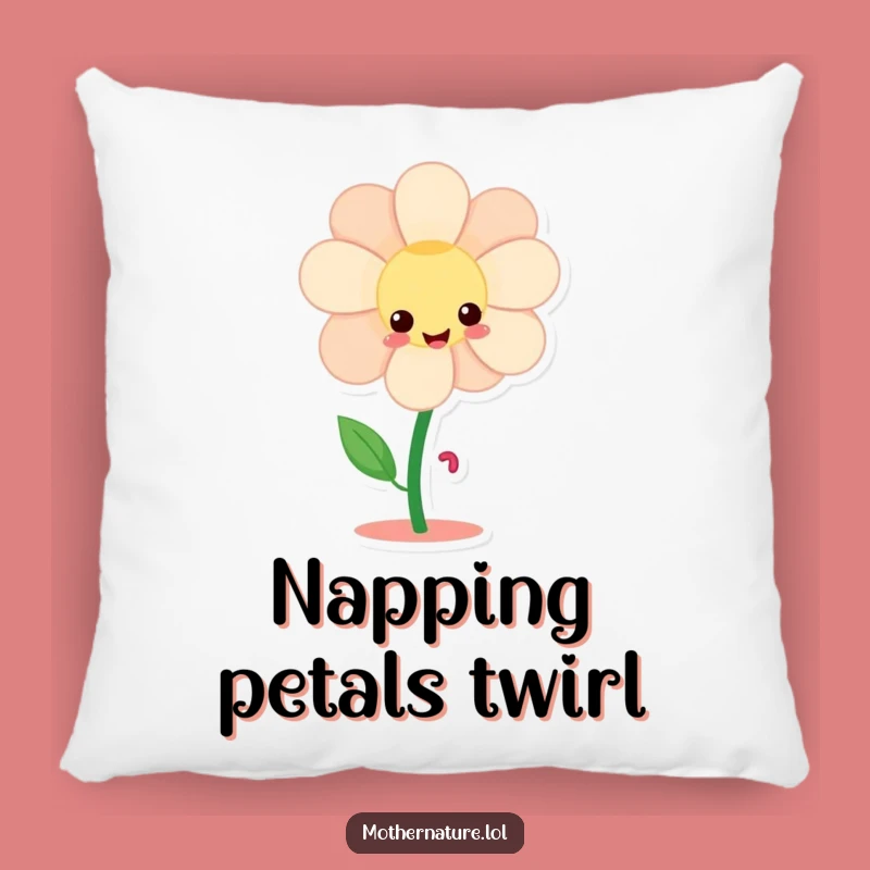 Funny Flower Dancing Legs Pillow - Giggling Character Decor