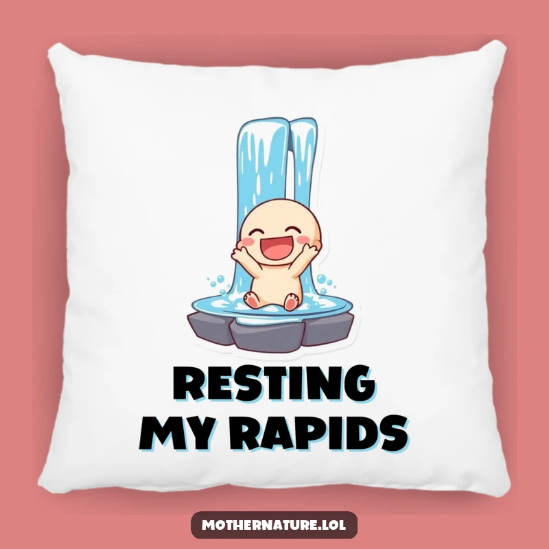 Funny Waterfall Pillow: Joyful Cascade Cushion for Refreshing Comfort