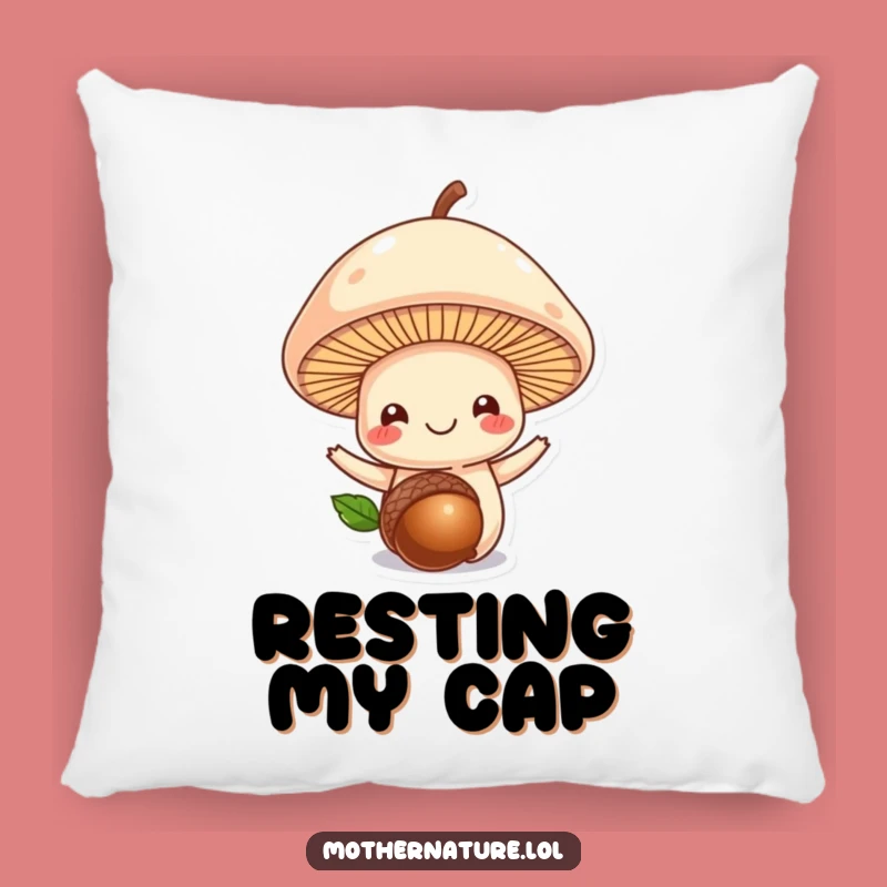 Funny Mushroom Acorn Pillow: Cozy Comfort with Woodland Charm, Gift