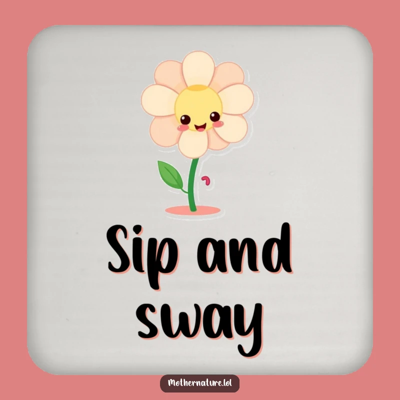 Funny Flower Dancing Legs Coaster - Giggling Drink Protector