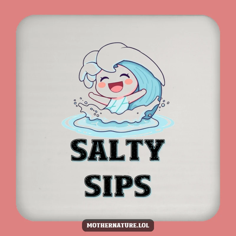 Funny Laughing Wave Coasters: Playful Style for a Hilarious Drink Gift Set