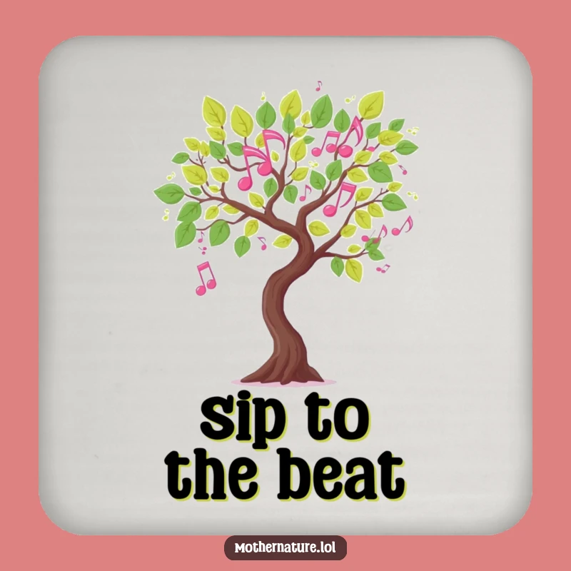 Funny Musical Tree Branch Coaster: Protect Surfaces with Nature's Tune