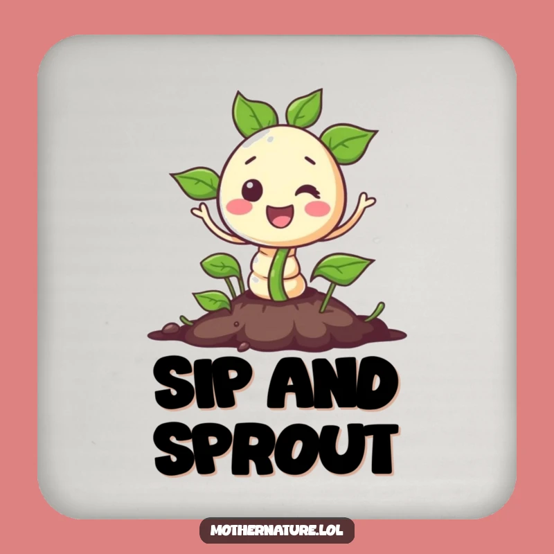 Funny Seedling Coasters: Hilarious Sprouting Protection for Tables