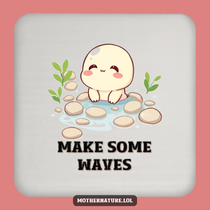 Funny Giggling Brook Coaster: Happy Flowing Character Gift