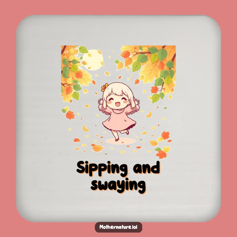 Funny Dancing Character Coaster, Protect Surfaces With Autumn Joy, Party Gift