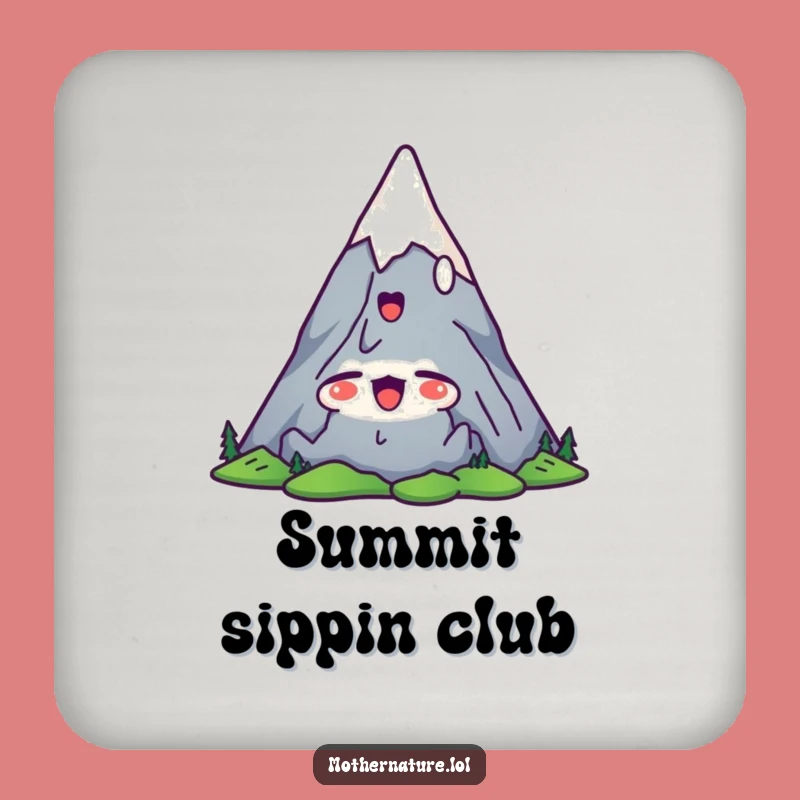 Funny Mountain Peak Coaster: Satisfied Protection for Relaxed Drinks