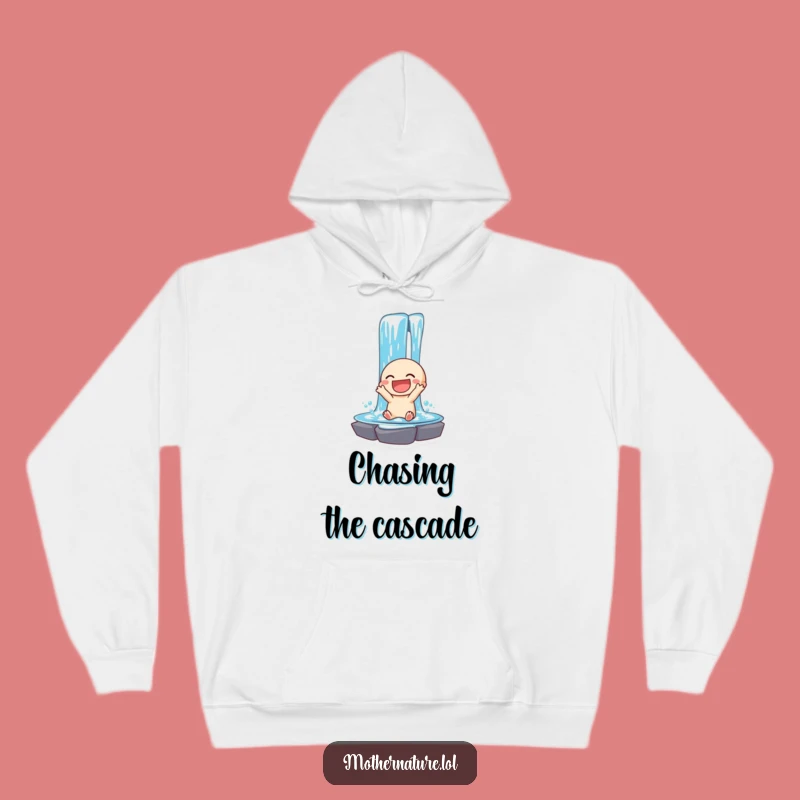 Funny Waterfall Hoodie: Cozy Cascading Character Comfort for Joyful Souls