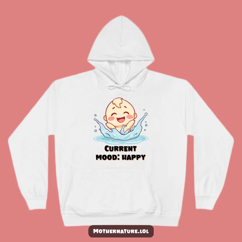 Cozy Funny River Splashing Hoodie - Playful Character Comfort