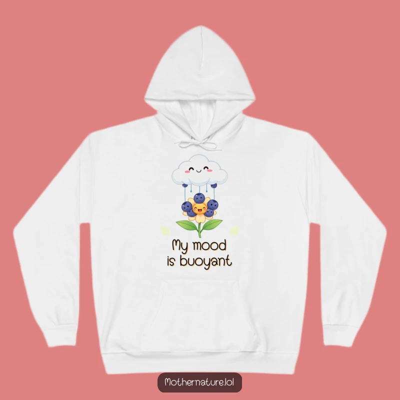 Funny Cloud Blueberry Hoodie: Cozy Up in Berry Happy Vibes, Gift