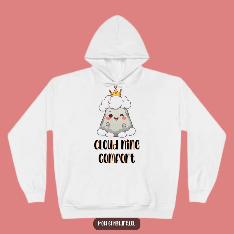 Funny Happy Mountain Hoodie: Cozy Cloud Crown Warm Gift