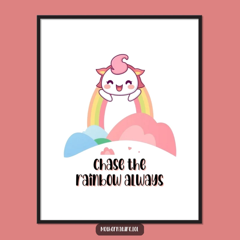 Free Printable Wall Art: Playful Rainbow Arches, Funny Landscape Downloadable Decor for Happy Homes
