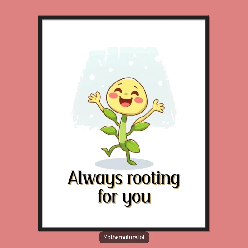 Funny Free Printable Wall Art: Dancing Plant Vibes, Downloadable Art for Home Decor