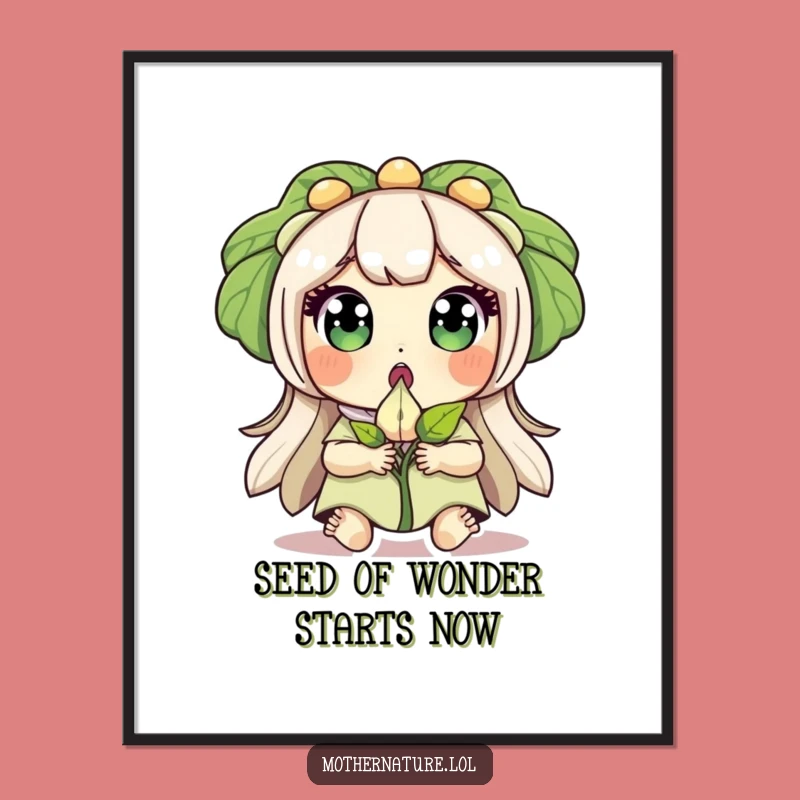 Free Printable Wall Art: Surprised Mother Nature - Whimsical Creation Art