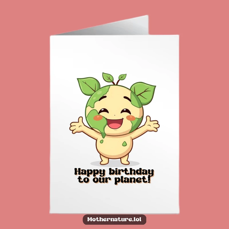Free Printable Birthday Card: Earthy Joy Surprise Funny Downloadable Gift