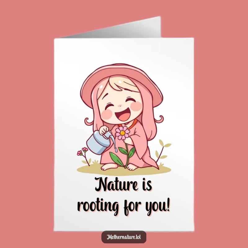 Free Printable Congrats Card: Mother Nature's Joy - Celebrate Growth Gift