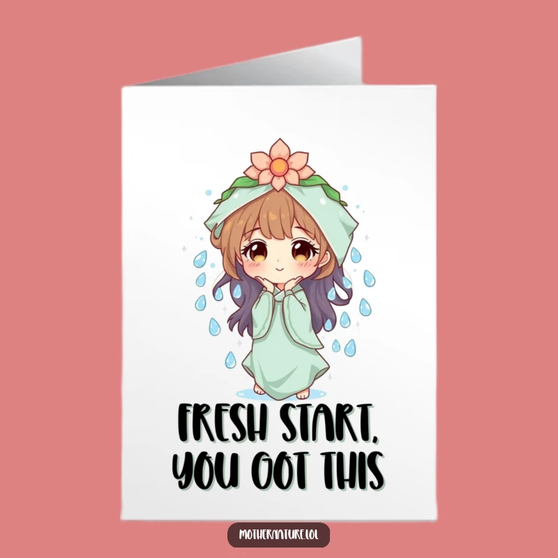 Free Printable Congrats Card: Mother Nature's Dewdrops - Sparkling Success Funny!