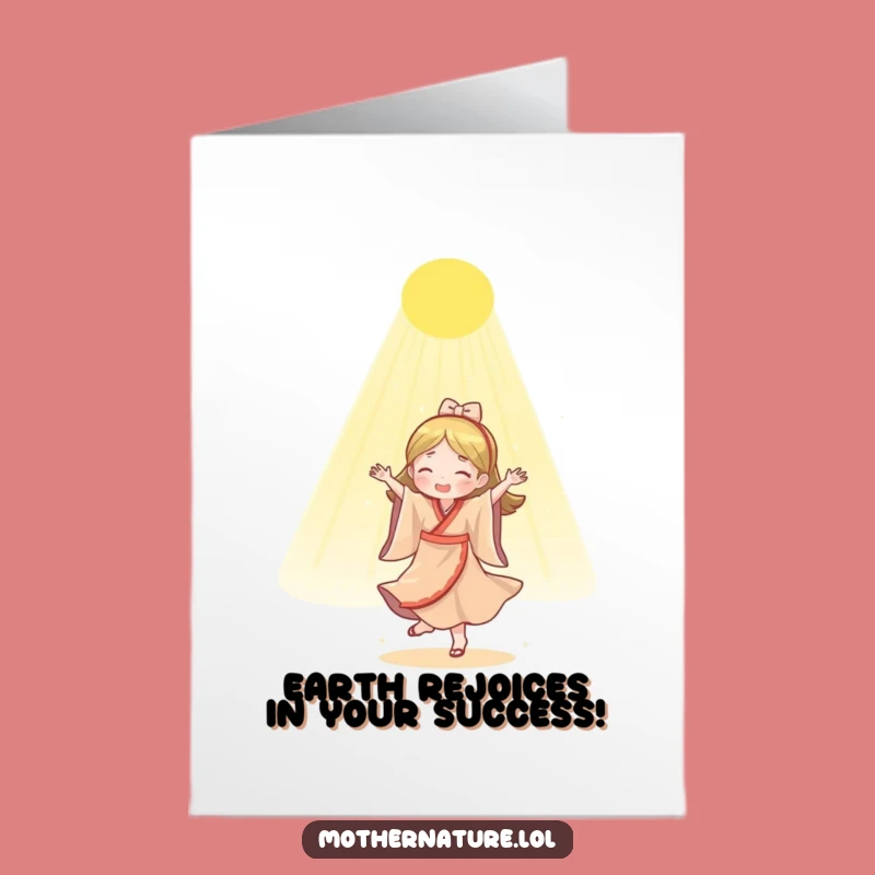 Joyful Mother Nature Congrats Card: Free Printable Dancing Sunlight Downloadable