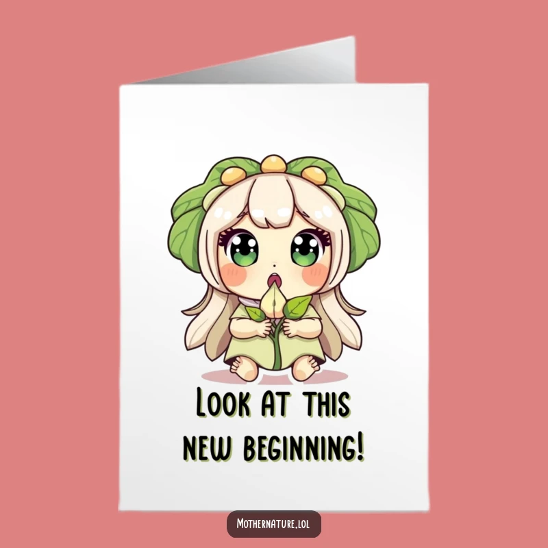 Free Printable Congrats Card: Mother Nature's Surprise - New Growth Gift