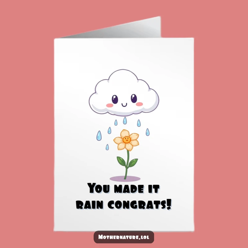 Free Printable Congrats Card: Cloud's Joyful Tears Funny Downloadable Gift