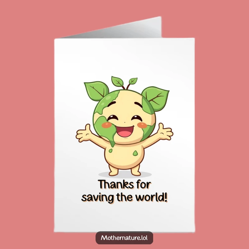Free Printable Thank You Card: Earthy Gratitude Funny Downloadable Gift