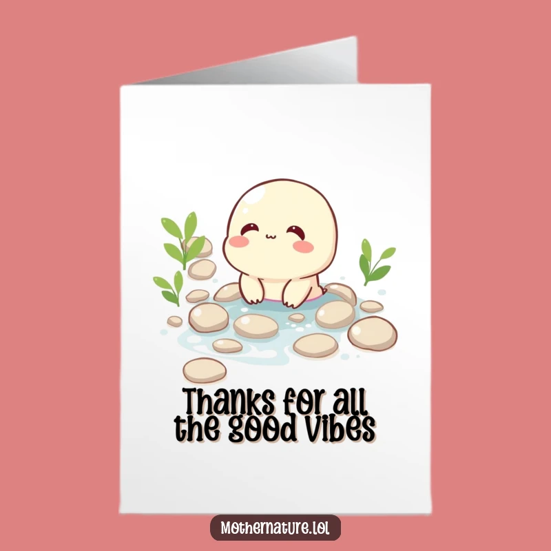 Free Printable Thank You Card: Giggling Brook Gratitude, Funny Downloadable Gift