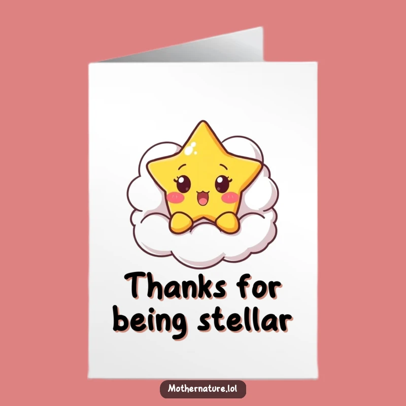 Free Printable Thank You Star Card: Grateful Surprise, DIY Downloadable Appreciation