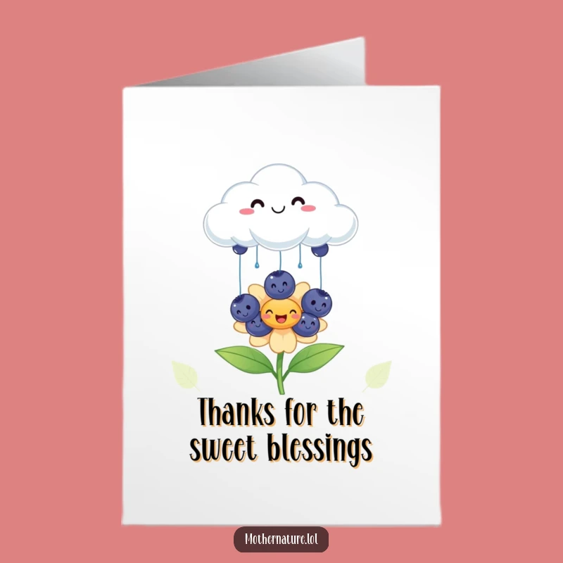 Funny Free Printable Thank You Card: Berry Grateful Downloadable Gift