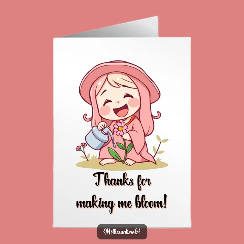 Free Printable Thank You Card: Mother Nature's Gratitude - Blooming Thanks Gift