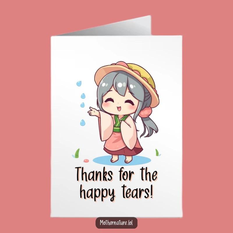 Free Printable Thank You Card: Mother Nature's Playful Thanks - Sparkling Gift