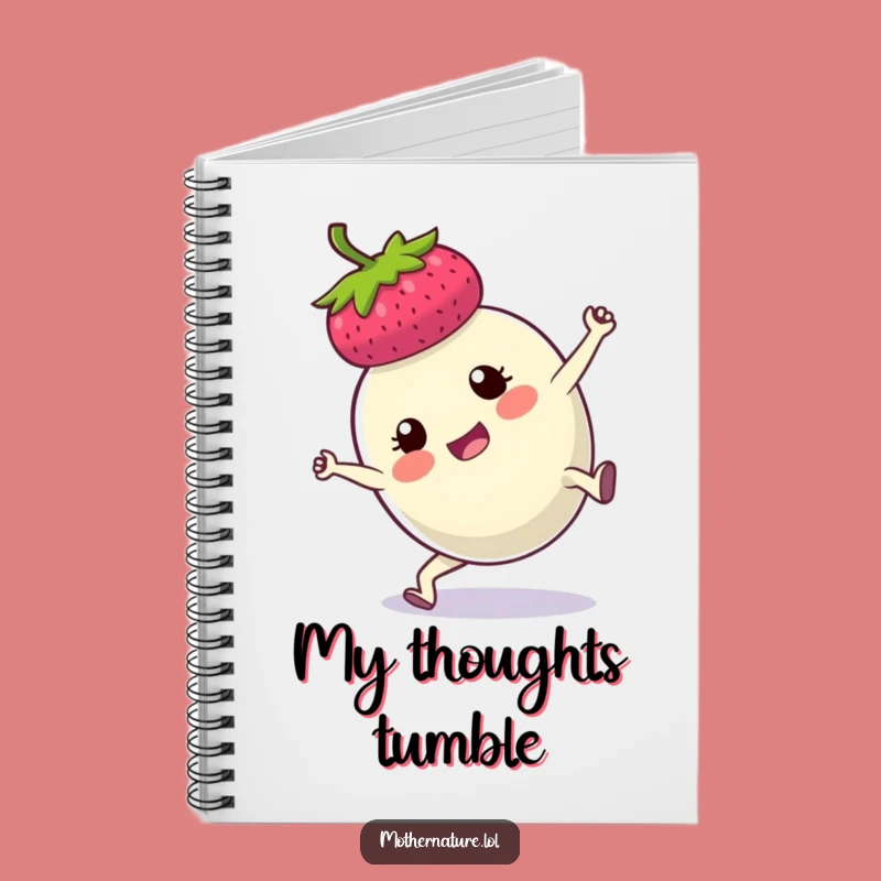 Funny Berry Cartwheel Notebook: Jot Down Ideas with Determined Fruit Energy