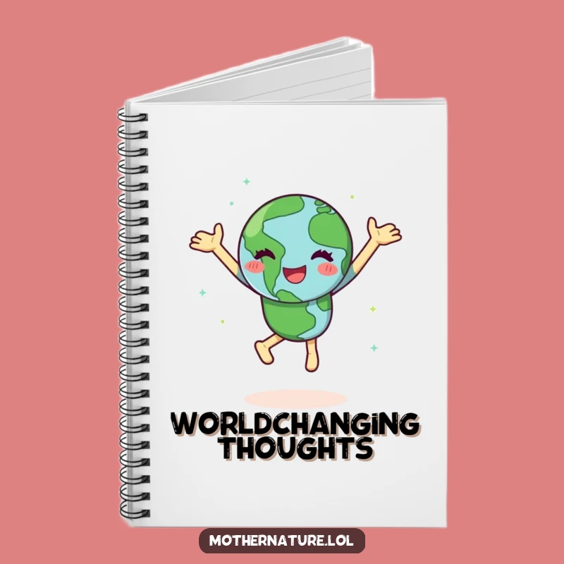 Funny Dancing Earth Notebook: Joyful Pages for Planetary Ideas