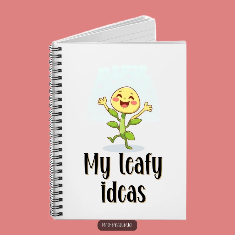 Funny Dancing Plant Notebook: Cheerful Character Joyful Shower Journal