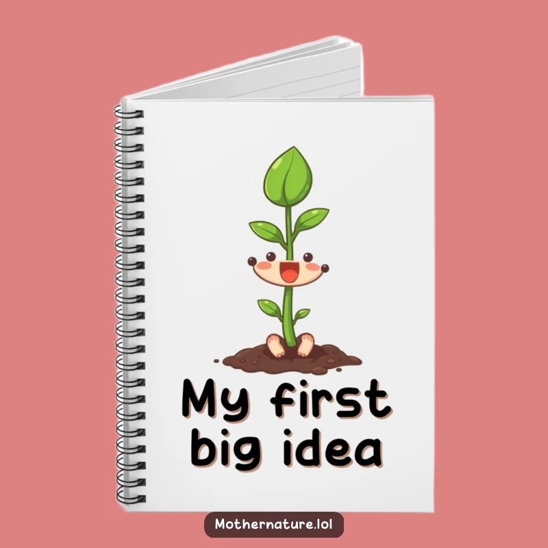 Funny Seedling Notebook, Growing Leaf Journal, Creative Funny Gift for Ideas