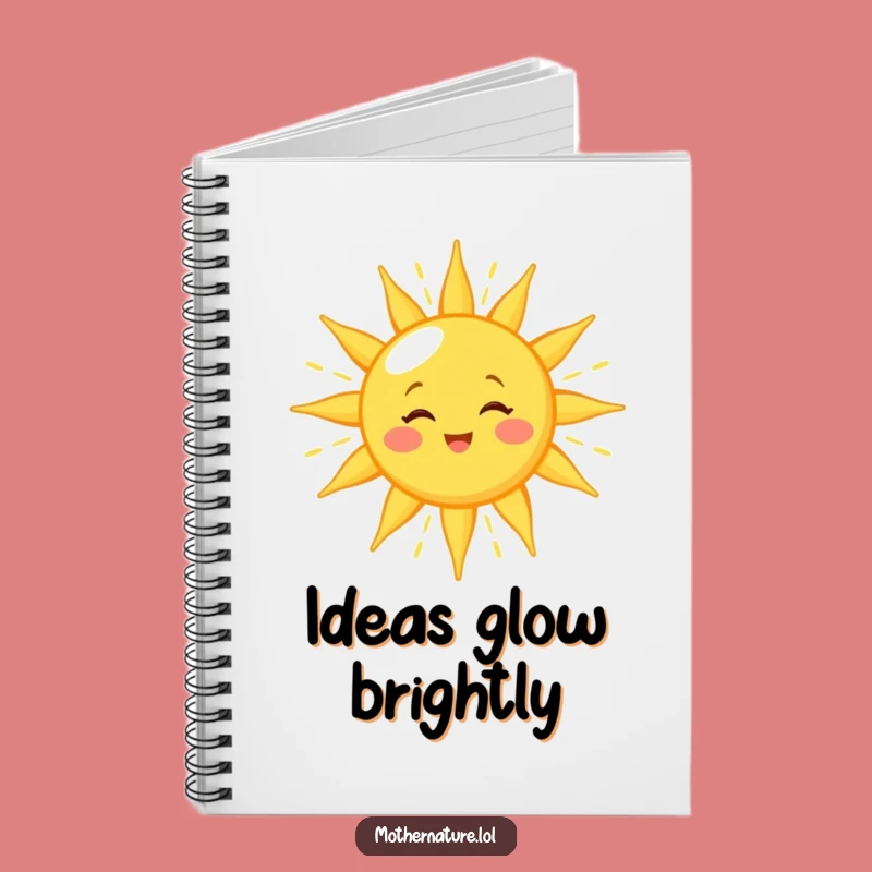Funny Winking Sun Notebook: Cheerful Pages for Golden Light Thoughts