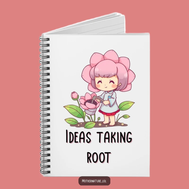 Funny Gardener Notebook: Happy Character Flower Journal Gift