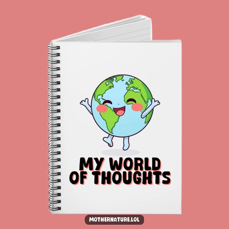 Funny Earth Dancing Notebook: Joyful Character Journal, Perfect Funny Gift