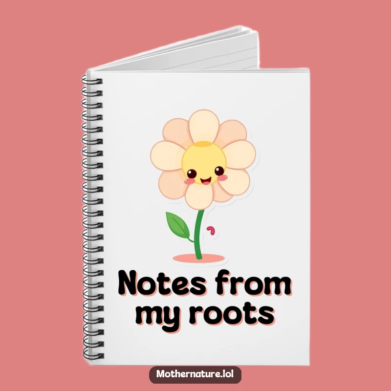 Funny Flower Dancing Legs Notebook - Giggling Journal Gift