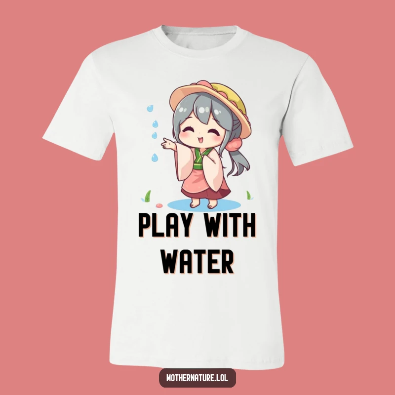 Funny Playful Mother Nature T-Shirt, Sparkling Raindrop Graphic Tee