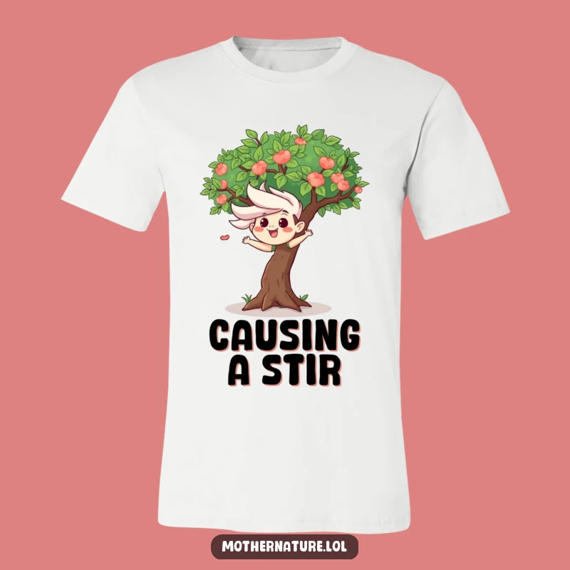 Funny Wind Tree T-Shirt - Playful & Hilarious Nature Tee